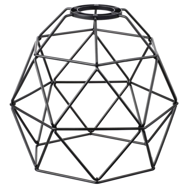 BRUNSTA - BRUNSTA Pendant lamp shade, black, 20 cm