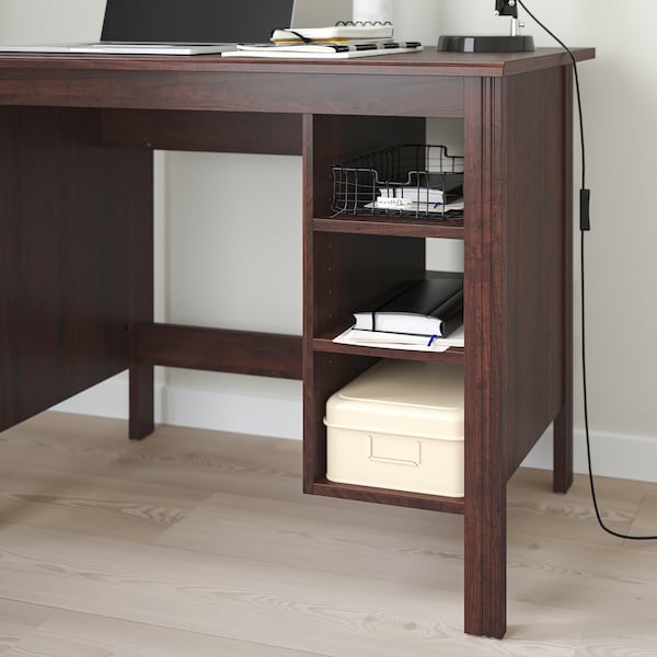 BRUSALI Desk - brown 90x52 cm , 90x52 cm