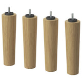 BRYNILEN leg, oak effect, 20 cm, 4 pack