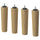 BRYNILEN leg, oak effect, 6 cm, 4 pack