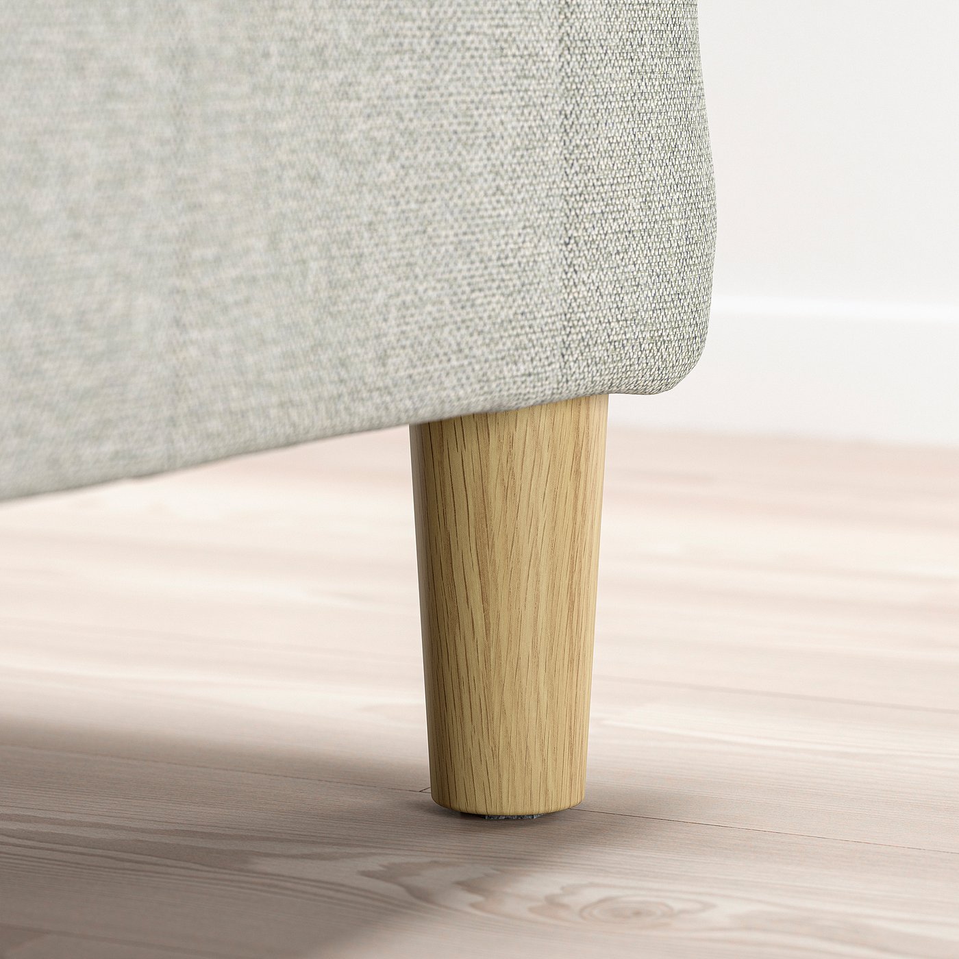 BRYNILEN leg, oak effect, 6 cm, 4 pack