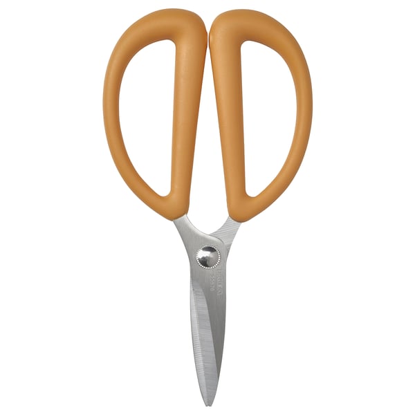 BRYTBÖNA herb scissors, orange, 16 cm