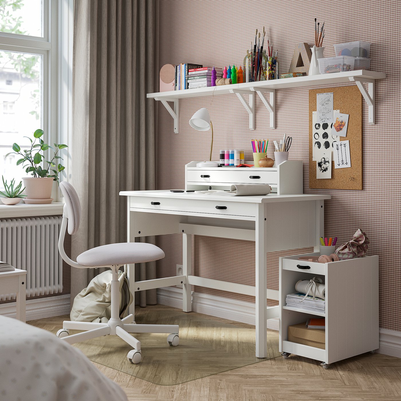 BRYTNING add-on unit, white, 73x19x18 cm