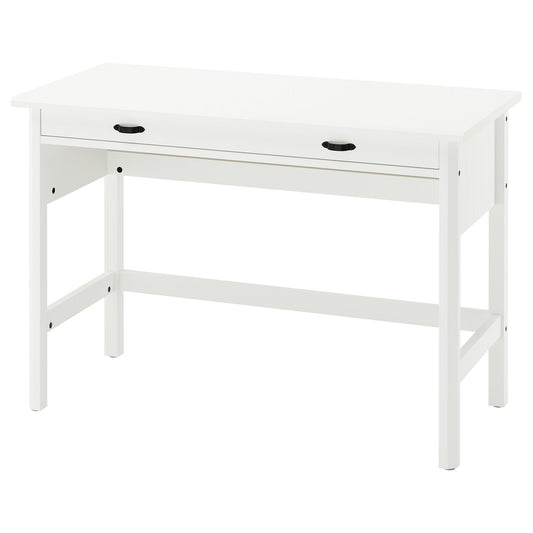BRYTNING desk, white, 110x53x75 cm
