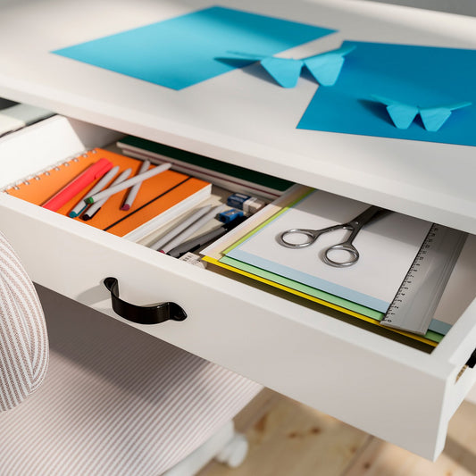 BRYTNING desk, white, 110x53x75 cm