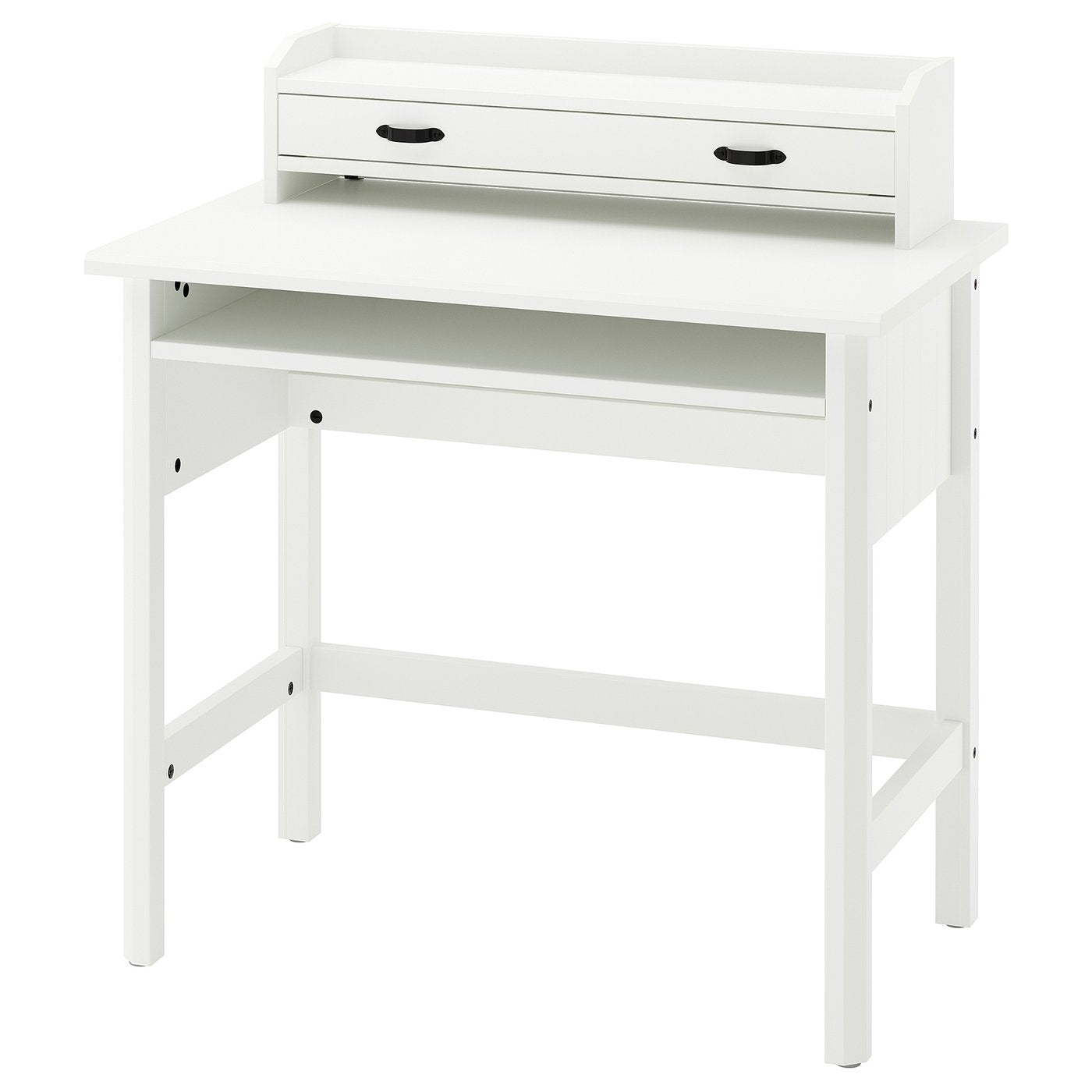 BRYTNING desk with add-on unit, white, 85x53 cm
