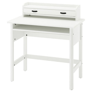 BRYTNING desk with add-on unit, white, 85x53 cm