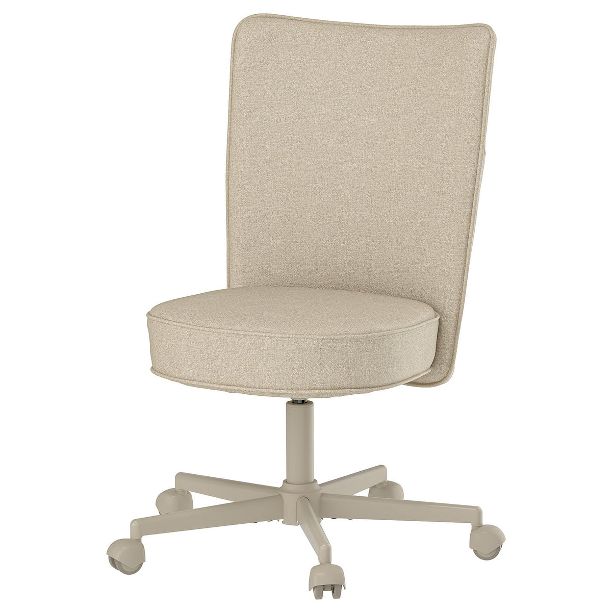 BRYTNING swivel chair, Naggen beige, 72 cm