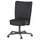 BRYTNING swivel chair, Naggen dark grey, 72 cm