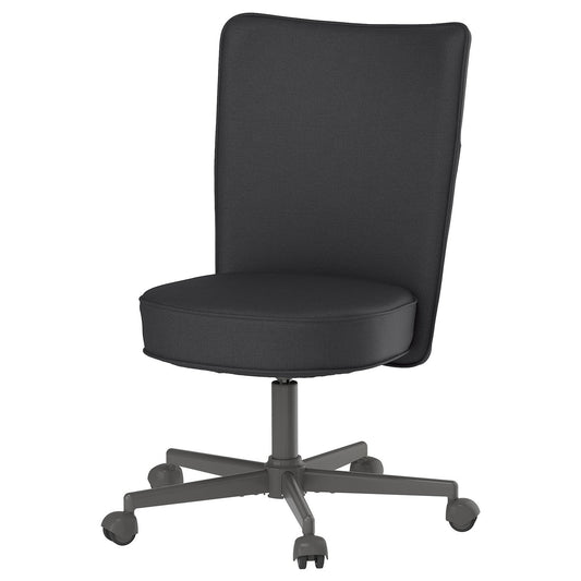 BRYTNING swivel chair, Naggen dark grey, 72 cm