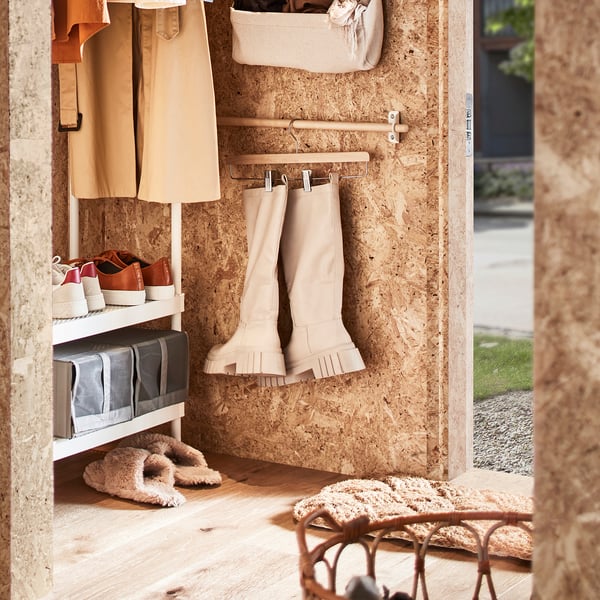 BUMERANG skirt hanger, natural, 36 cm