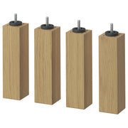 BURFJORD leg, oak effect, 20 cm, 4 pack