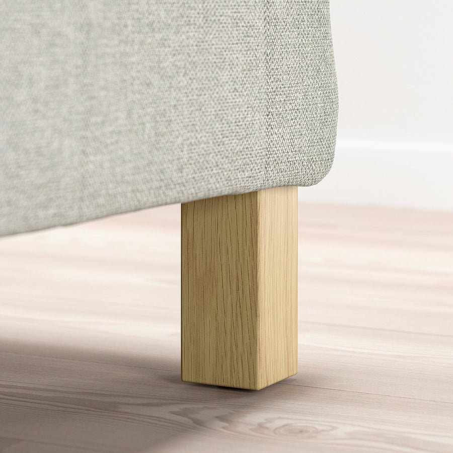 BURFJORD leg, oak effect, 55 mmx12.5x55 mm cm, 4 pack