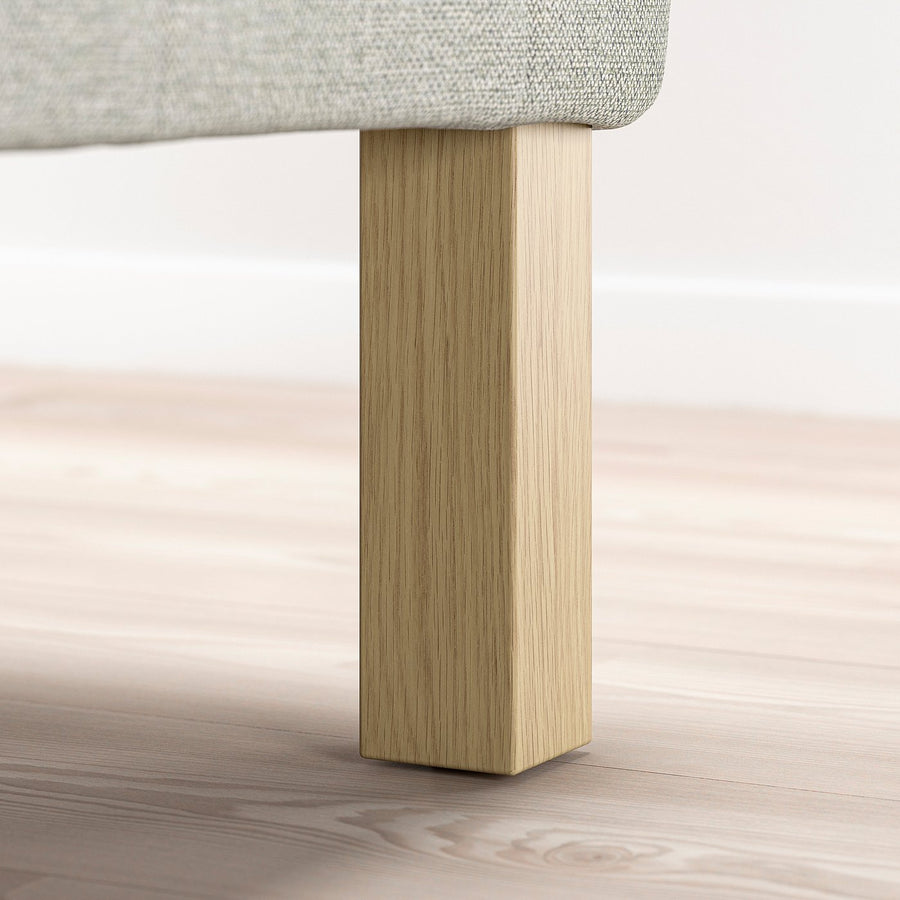 BURFJORD leg, oak effect, 55 mmx20x55 mm cm, 4 pack