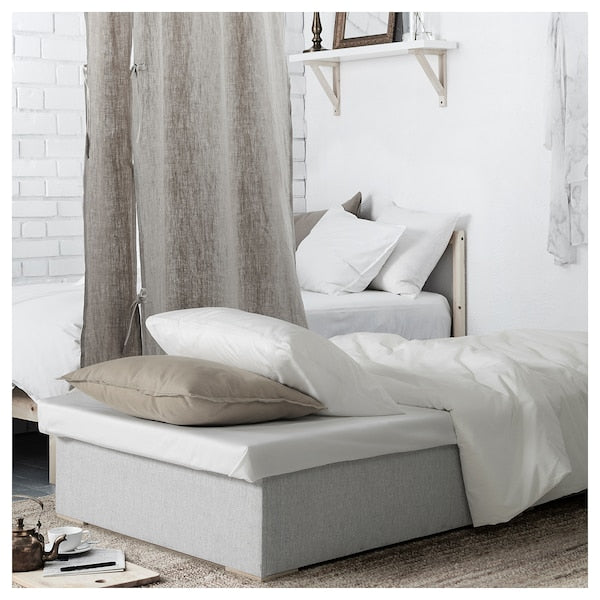 BURSERYD - Folding pouf/mattress, gray