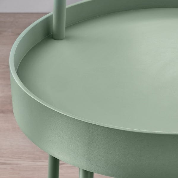 Ikea BURVIK - Side table, light grey-green, 38 cm