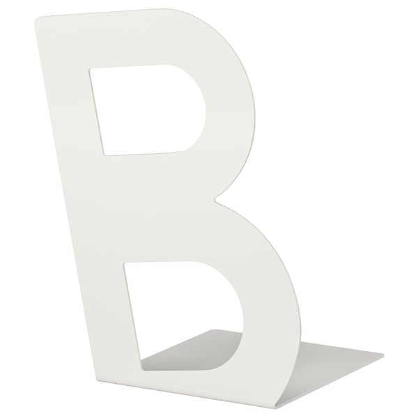 BUSBASSE book-end, white, 19x23 cm