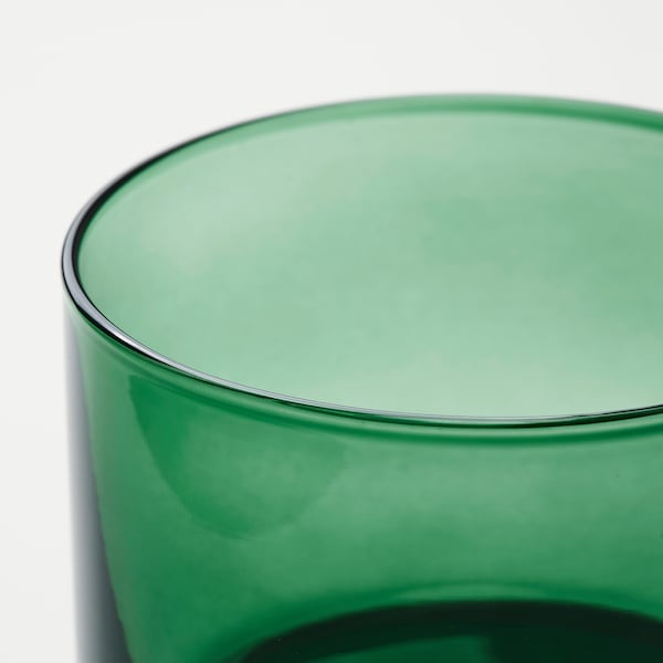 BUSKBJÖRK - Candle holder, dark green, 6 cm