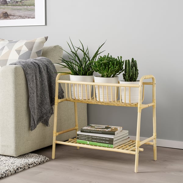 BUSKBO plant stand, rattan