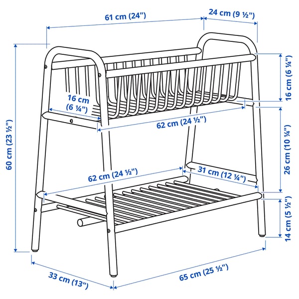 BUSKBO plant stand, rattan