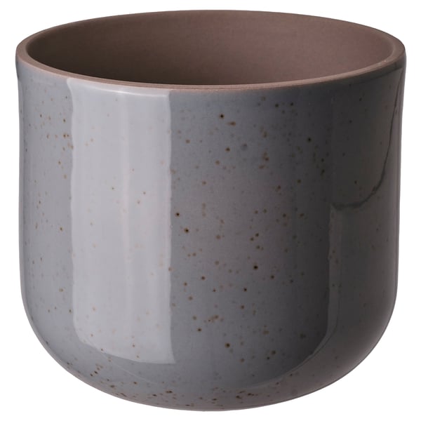 BUSKKAPRIFOL - BUSKKAPRIFOL Plant pot, in/outdoor/grey-blue, 15 cm