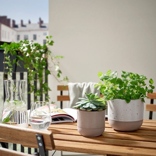 Ikea BUSKKAPRIFOL - Plant pot, in/outdoor/grey, 9 cm