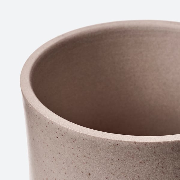 BUSKKAPRIFOL plant pot, in/outdoor/grey, 9 cm