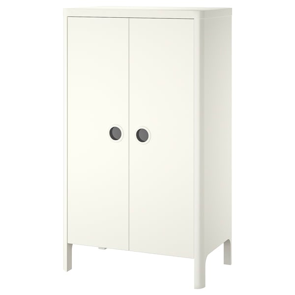 BUSUNGE wardrobe, white, 80x139 cm