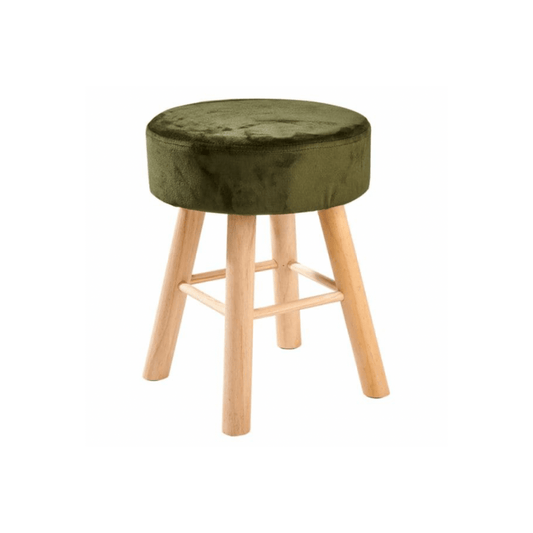 Casa OSCAR Olive green stool H 40 cm - Ø 30 cm