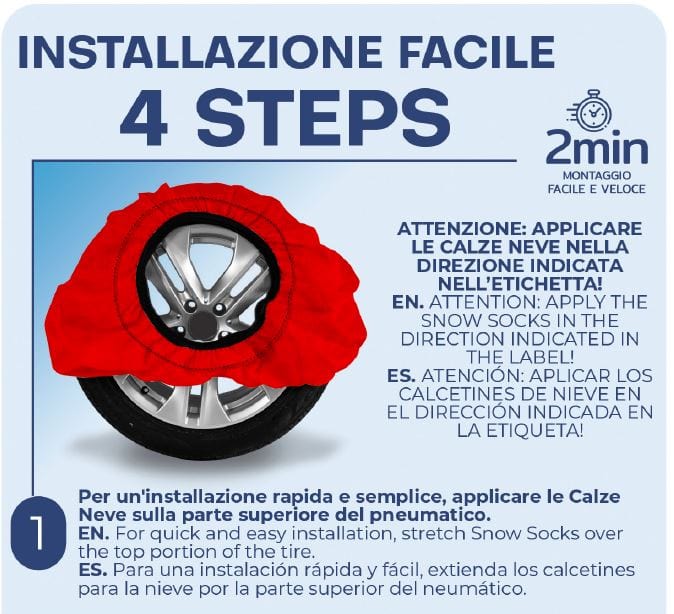 Bricocenter CALZE NEVE ACTIVE SERIES, ROSSE, OMOLOGATE EN 16662-1 MISURA S