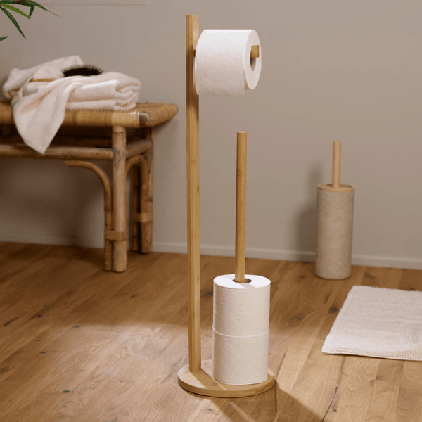 BAMBOO TOILET ORGANISER Ø19X71