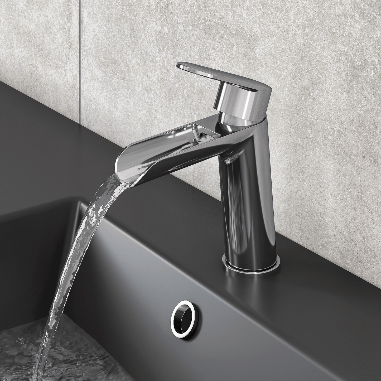 BASIN MIXER ICONE CASCATA SENSEA CHROME