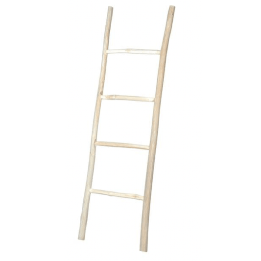 Casa TEAK Natural ladder, H 150 x W 45 x D 4 cm