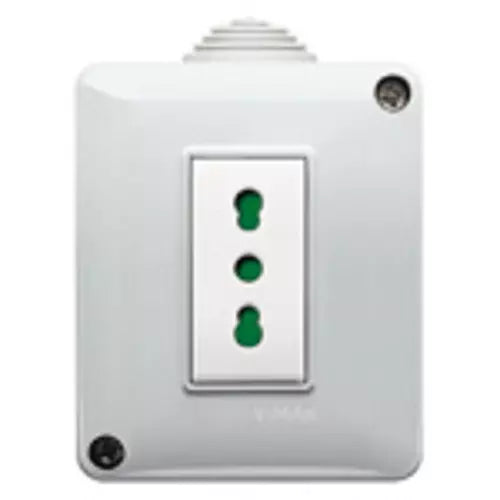PLANA CONTAINER WITH 10/16A SOCKET IP40 GRAY