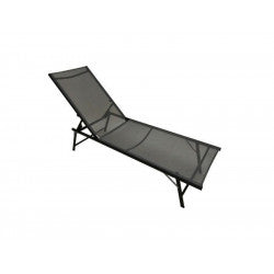 MALLORCA STEEL TEXTILENE LOUNGER BLACK