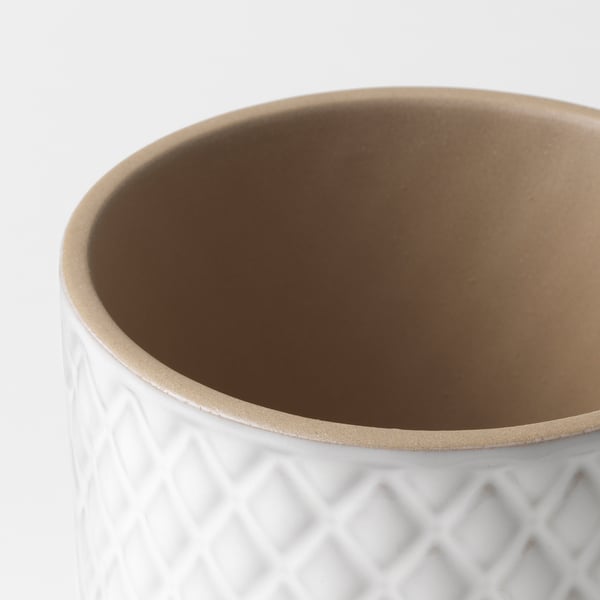 CHIAFRÖN plant pot, white, 9 cm