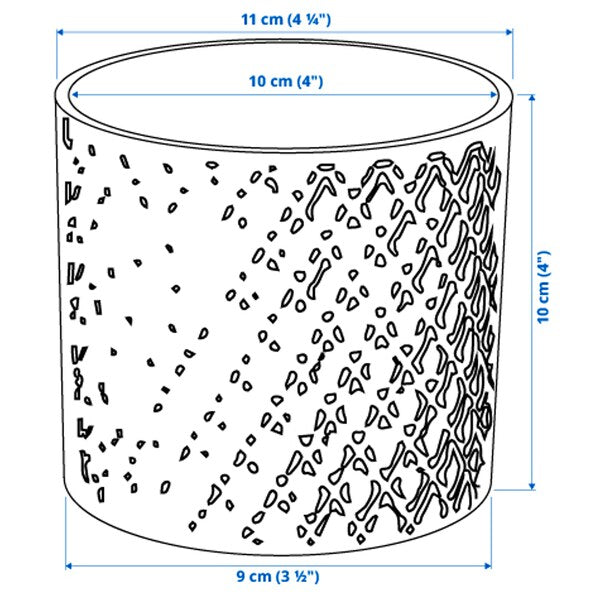 CHIAFRÖN - Plant pot, white, 9 cm