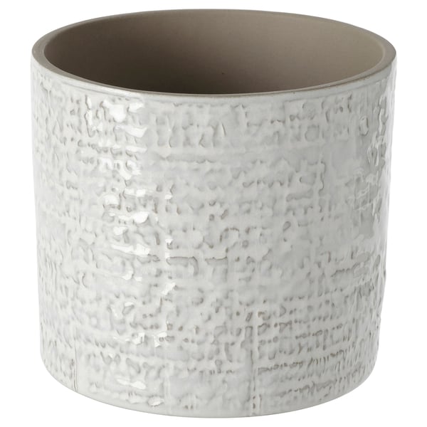 CHIAFRÖN plant pot, in/outdoor white, 12 cm