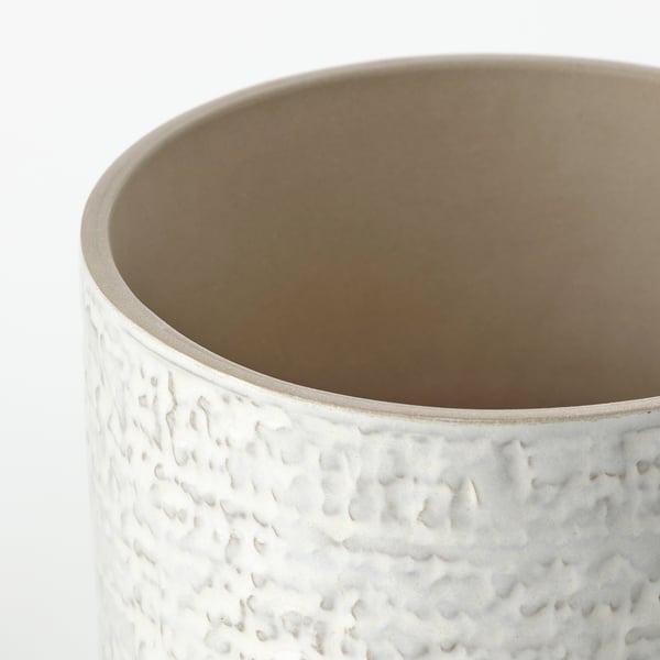 CHIAFRÖN plant pot, in/outdoor white, 12 cm