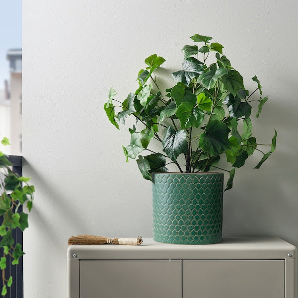 CHIAFRÖN plant pot, in/outdoor green, 24 cm