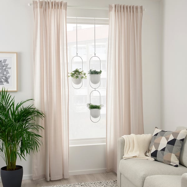 CHILISTRÅN hanging planter, in/outdoor white, 12 cm