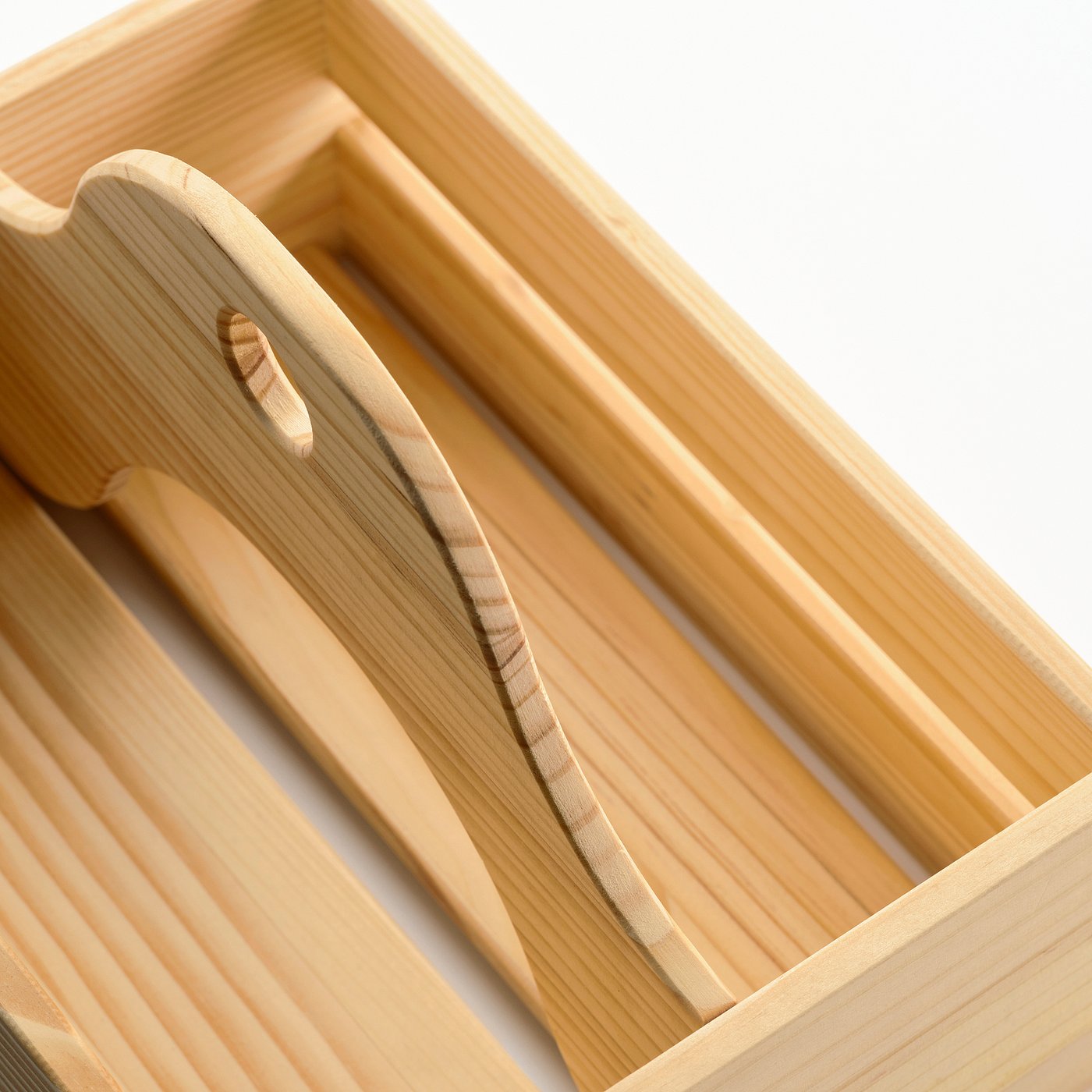CHOKLADHAJ portable organiser, wood, 25x18 cm