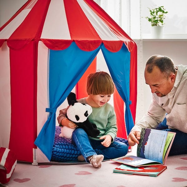 Ikea CIRKUSTÄLT - Children's tent, red blue/white