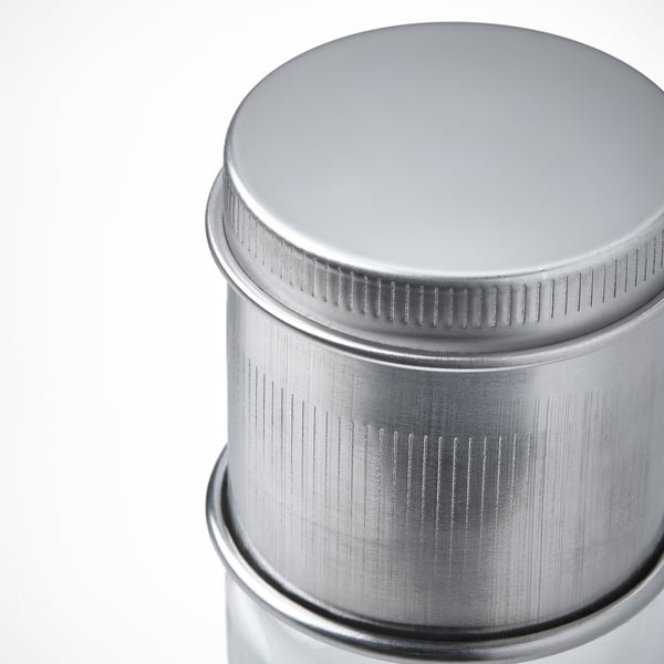 CITRONHAJ spice mill, clear glass/stainless steel, 15 cm