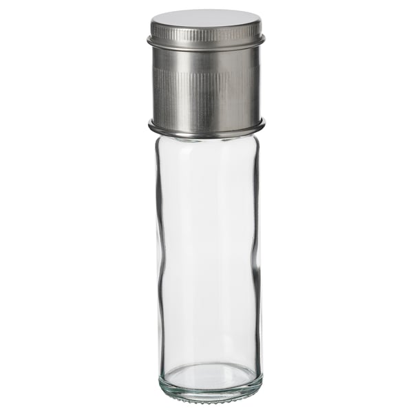 CITRONHAJ spice mill, clear glass/stainless steel, 15 cm