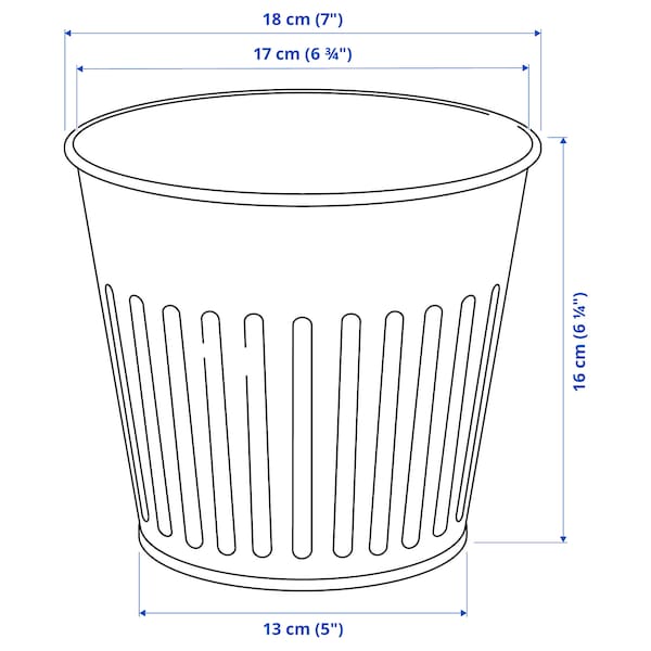 CITRONMELISS - Plant pot, in/outdoor/grey, 15 cm