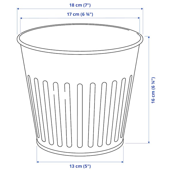 Ikea CITRONMELISS - Plant pot, in/outdoor/grey, 15 cm