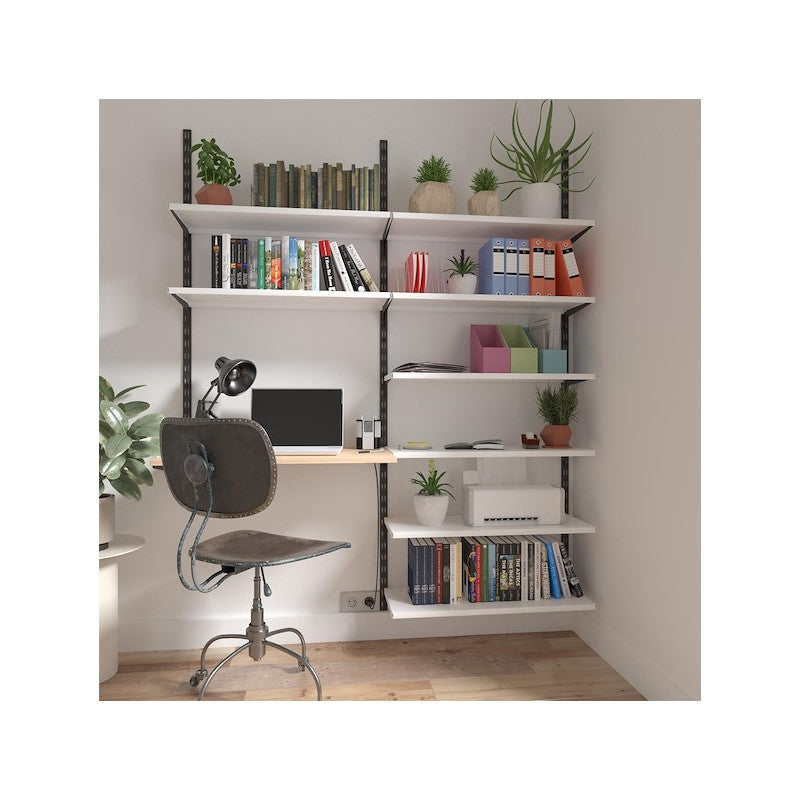 DOUBLE RACK 150CM MATT BLACK ADEO