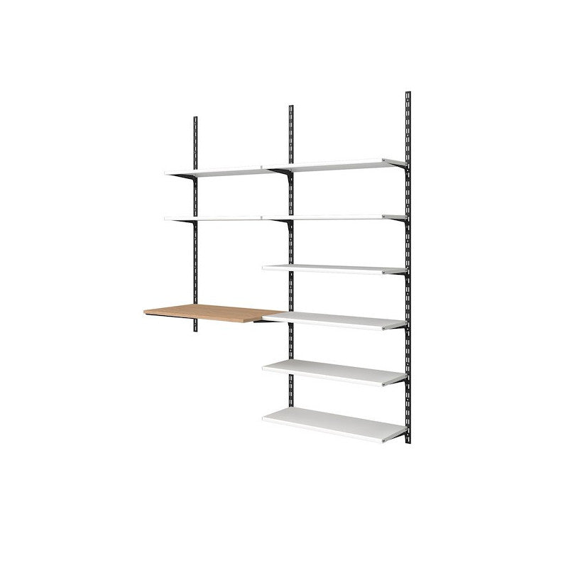 DOUBLE RACK 150CM MATT BLACK ADEO