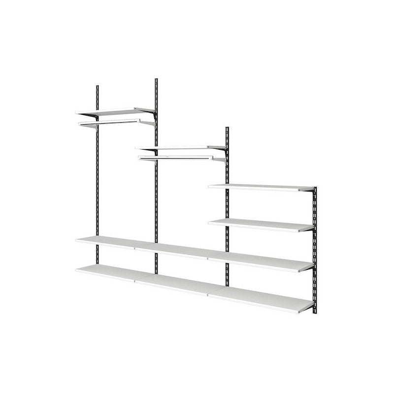 DOUBLE RACK 150CM MATT BLACK ADEO
